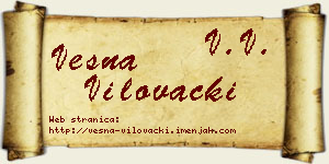 Vesna Vilovački vizit kartica
